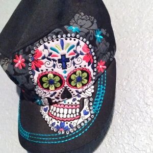 Sugar Skull Army Hat.